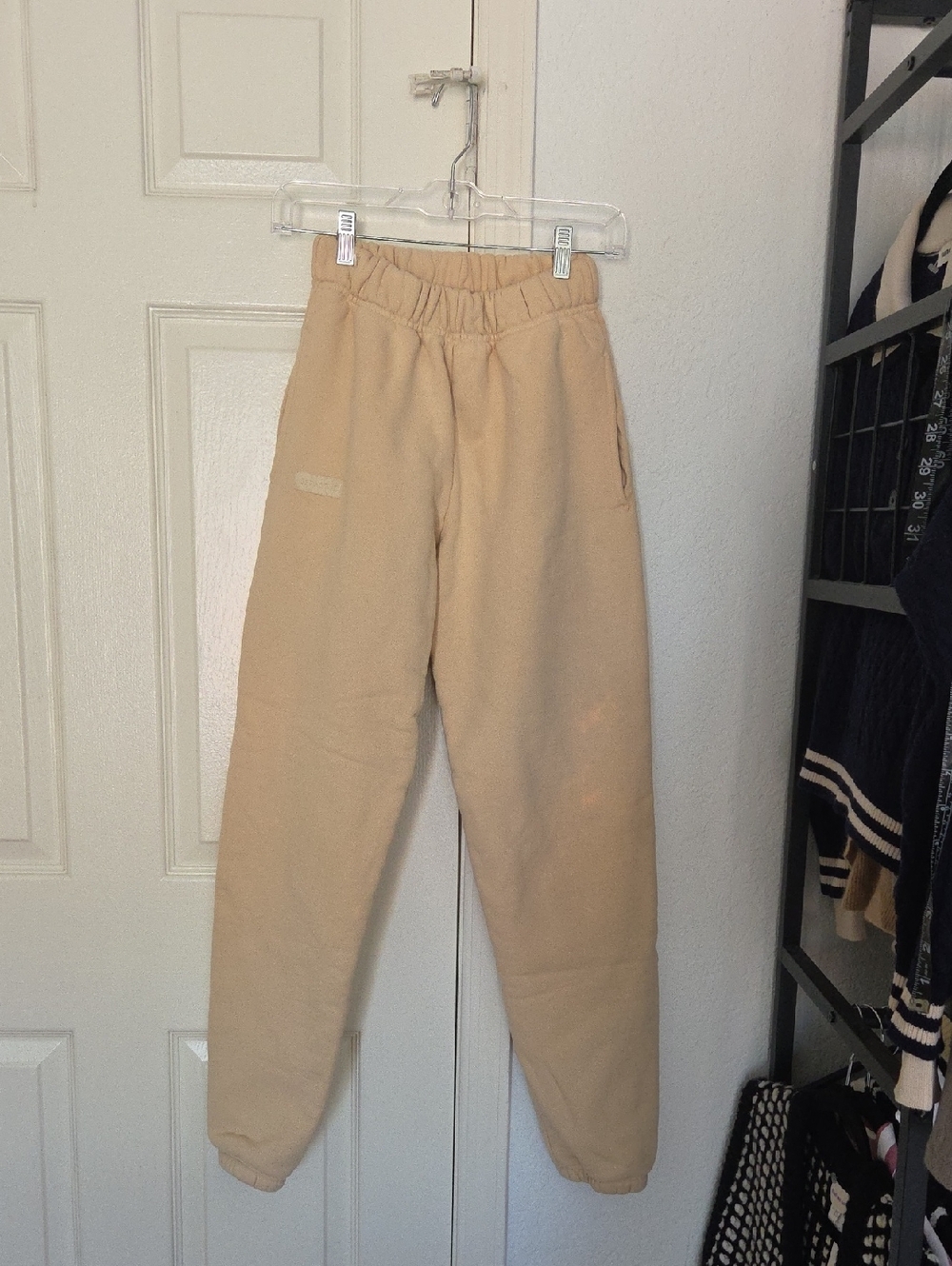 Set Active Cream Relaxed Jogger Sweatpants XS
